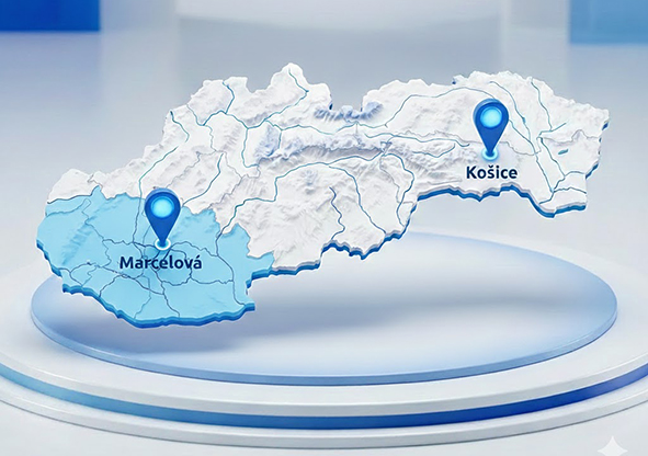 Mapa pokrytia Slovenska